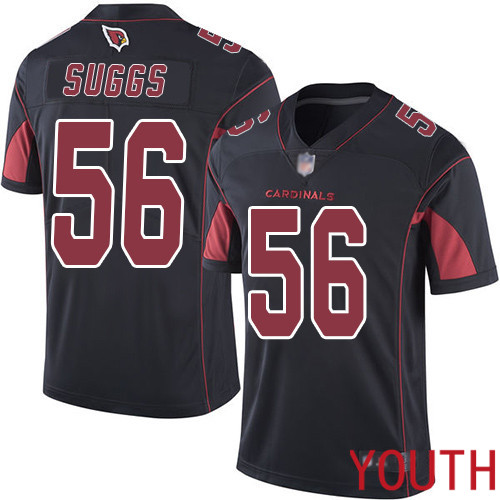Arizona Cardinals Limited Black Youth Terrell Suggs Jersey NFL Football #56 Rush Vapor Untouchable
